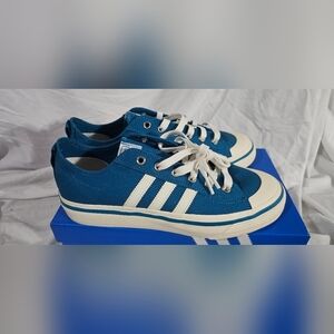 Adidas Nizza RF Originals Sneakers Teal White HQ8566 Men Size 9 New With Box
